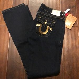 Dark Blue Rise Zoe Disco Billy True Religion Jeans